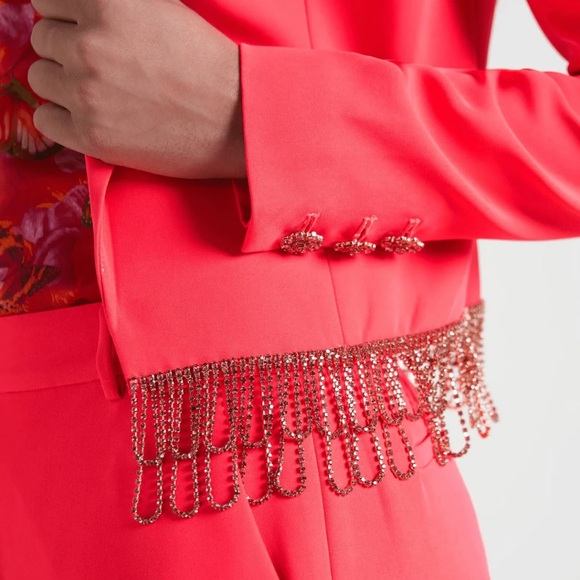 L'Agence Jeweled Jen Jeweled Cropped Blazer - Picture 4 of 11